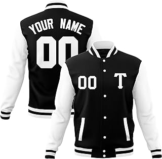 Custom Varsity Jacket Lightweight Letterman Bomber Baseball Coat Personalized Stitched Text Logo for Men Women Youth