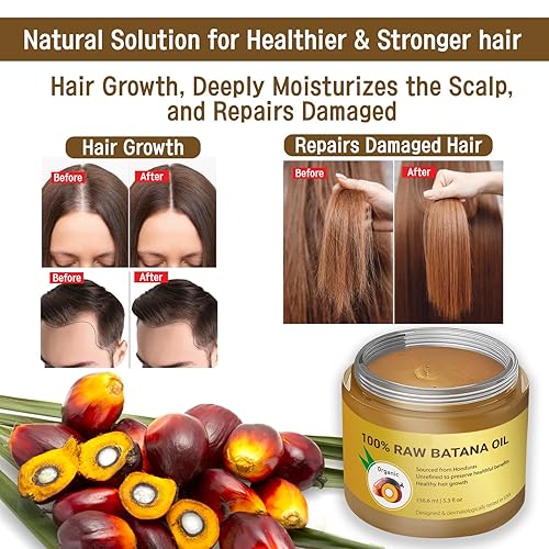 Miniatura 3 de Aceite de batana 100% crudo por Dr. Sebi para el crecimiento del cabello, aceite natural para el crecimiento del cabello, prevención de puntas