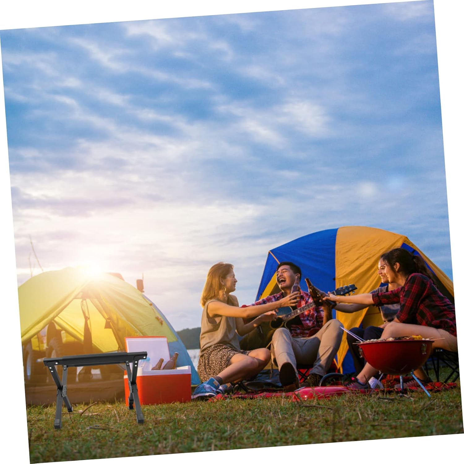 1pc Outdoor Camping Ice Bucket Stand Lightweight and Compact Storage Rack for Stability and Convenience for Picnics Beaches and Camping Trips