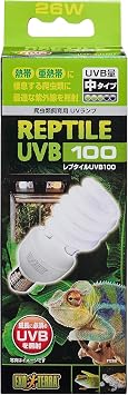 GEX EXO TERRA   Reptile UVB100 26W PT2187 Ultraviolet Light for Tropical and Subtropical Reptiles, Optimal UVB Emission for Reptiles Inhabiting Tropical and Subtropical Regions