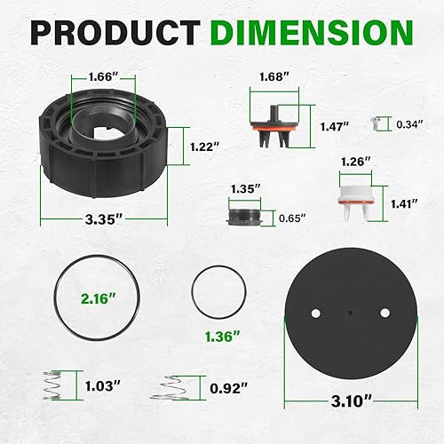 Miniatura 7 de 0887728 Kit de reparación de repuesto para Watts Kit de reparación total 800M4 de 1 pulgada, RK 800M4-T Kit de reconstrucción total de 1 pulgada