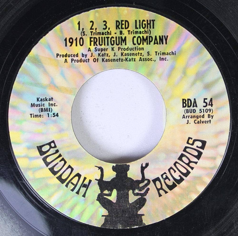 1910 Fruitgum Co. 45 RPM 1, 2, 3, Red Light / Sticky, Sticky - Amazon.com Music