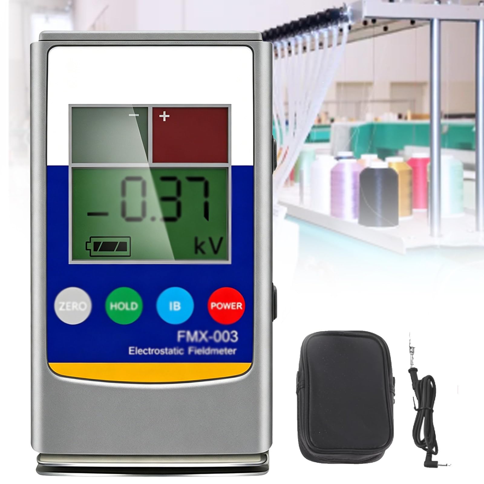 Zyknaurral Multicolor Fmx-003/Fmx-004 Static Meter 0~20Kv/0-30Kv Electrostatic Field Meter Esd Test Meter 0~200V Ion Balance Tester For Electronics & Manufacturing & Laboratory Fmx003