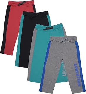 Dollar Champion Cotton Regular Fit Pack of 4 Capri for Boys -Actual Color May Vary Price In India