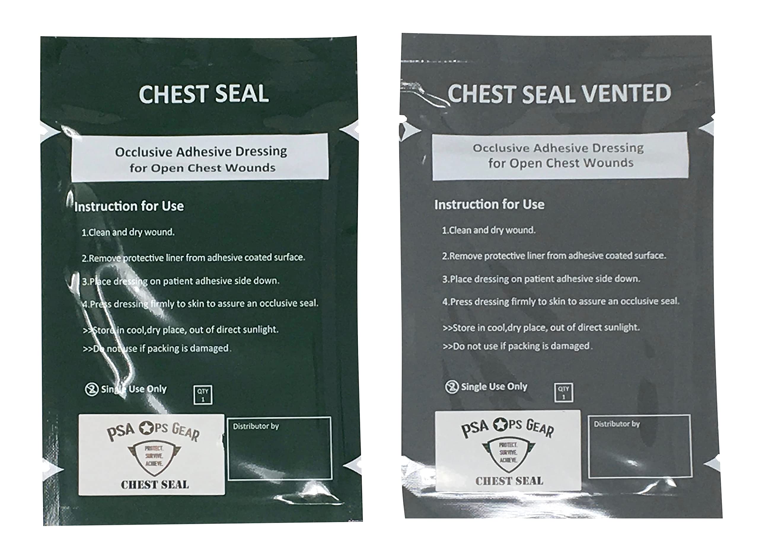 Chest Seal (Twin-Pack of 2 Chest Seals) (Combo)…