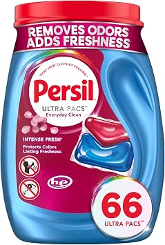Persil Ultra Pacs Intense Fresh Everyday Clean Laundry Detergent, 66 count
