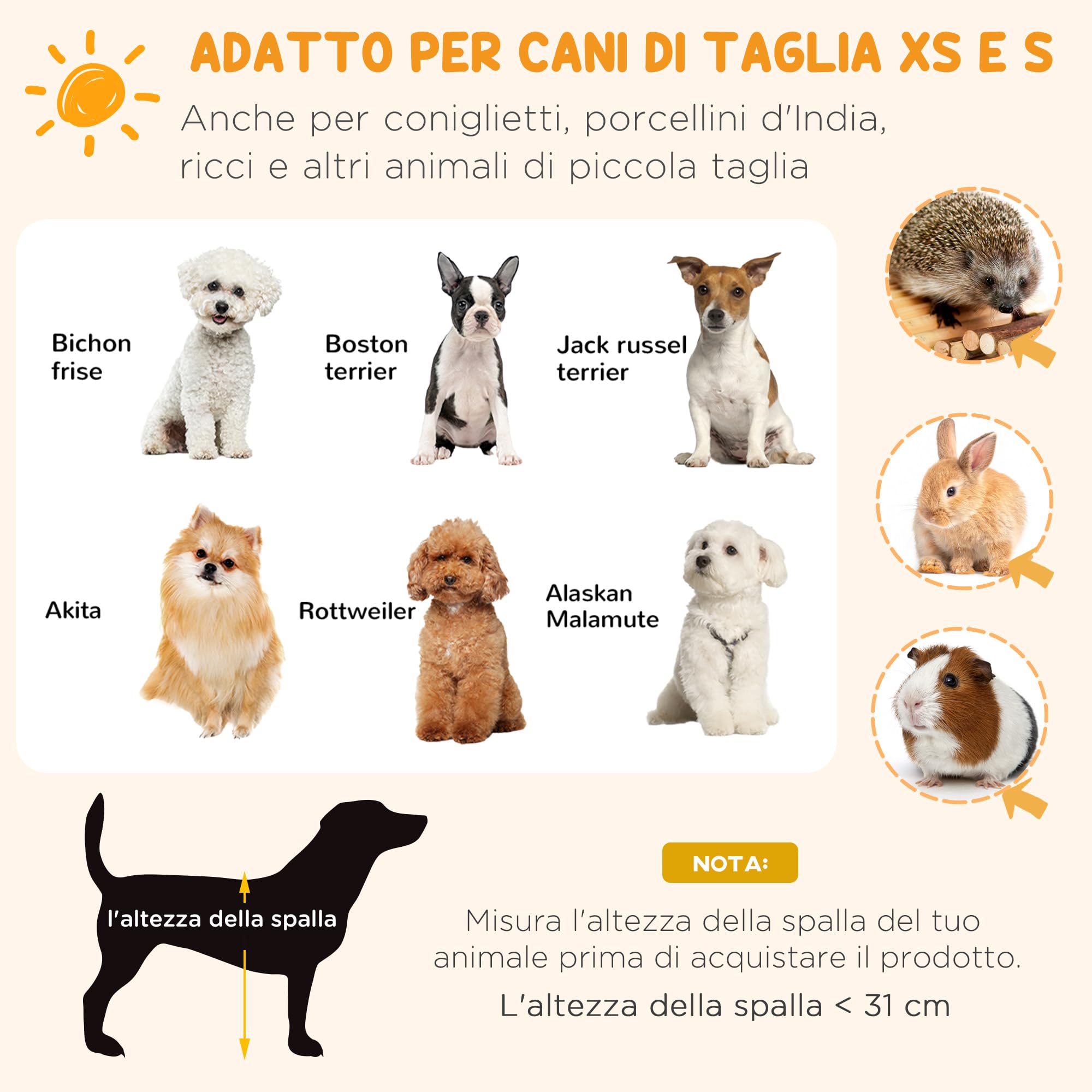 PawHut Recinto per Gatti Cani Cuccioli Gabbia perAnimali in Acciaio Φ158 x 61cm Nero