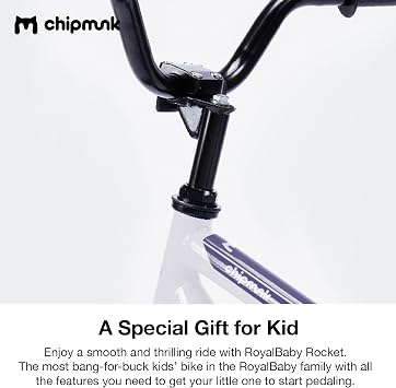 Chipmunk Kids Bike Toddlers 12 14 16 18 Inch Wheel Bicycle Beginners Boys Girls Ages 3-11 Years, Multiple Color Options