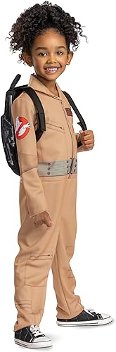 Miniatura 4 de Disguise Disfraz unisex de Cazafantasmas para niños, overol clásico oficial de Cazafantasmas con paquete de protones, accesorio