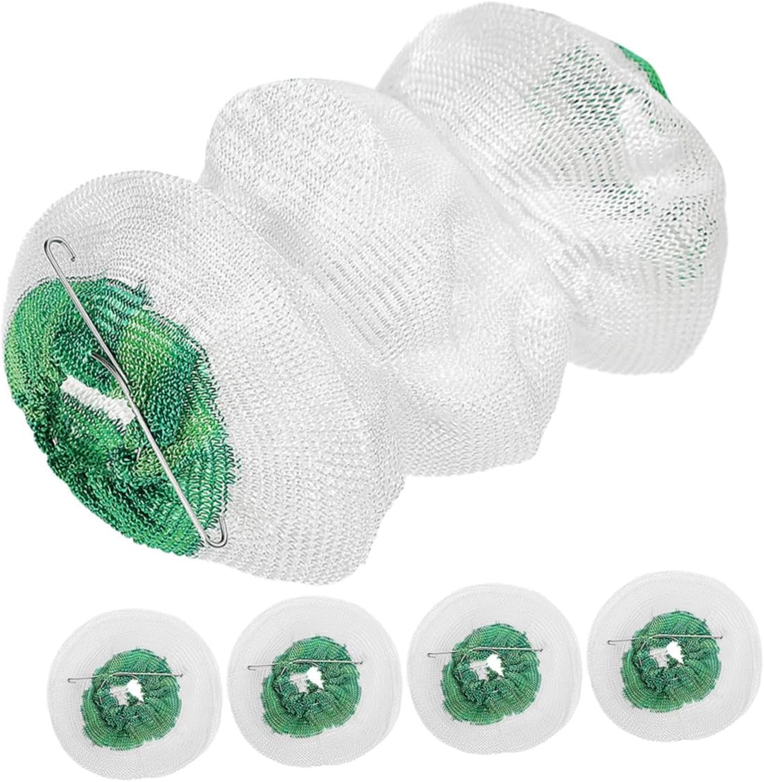 5pcs Camping Lantern Mantles 3-Layer U-Shape Gas Lamp Mantles Covers with Double Iron Clips for Outdoor Hiking and Gas Lantern Accessories