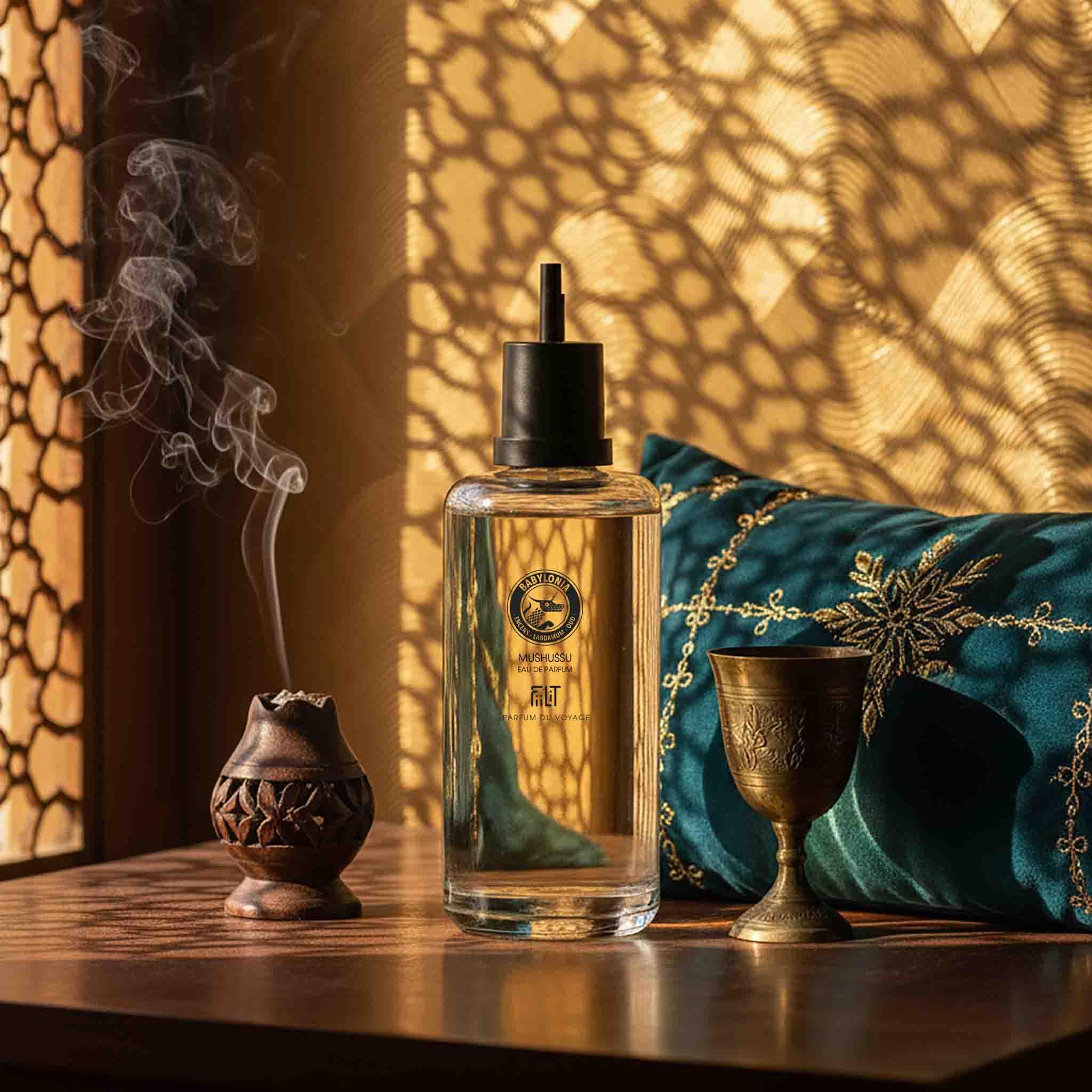 Naturalna woda perfumowana MUSHUSSU BABYLONIA 200 mL Wkład - FiiLiT perfumy podróżne - Mieszane - Drzewny orientalny
