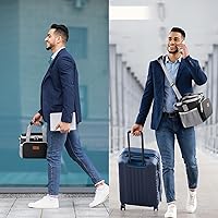 Vista 85 de Lifewit Bolsa de Almuerzo Mediana Aislada Caja de Almuerzo Hielera Suave Bolsa Refrigerante para Adultos Hombres Mujeres, Gris 12 Latas (9L)