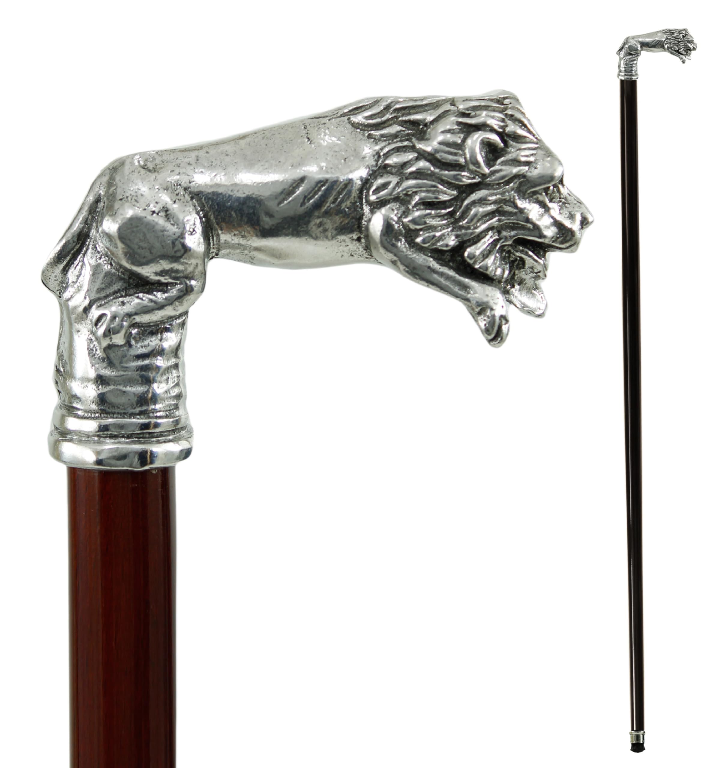 Bastón para Caballero, Hecho a Mano, Elegante Metal y Madera de Haya