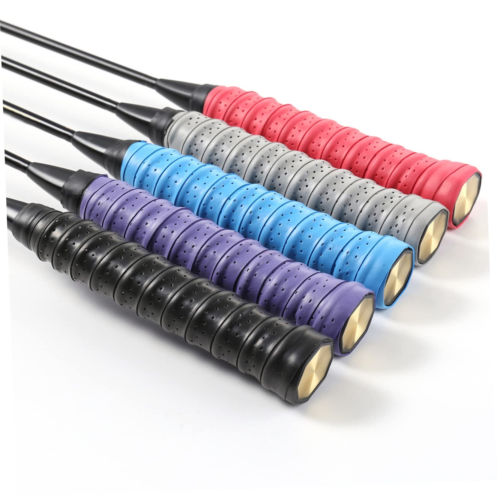 INOOMP 5 Set di Nastri Adesivi Assorbenti per Racchette da Tennis - Fasce per Racchette per Una Maggiore Longevità 5 Pezzi*5