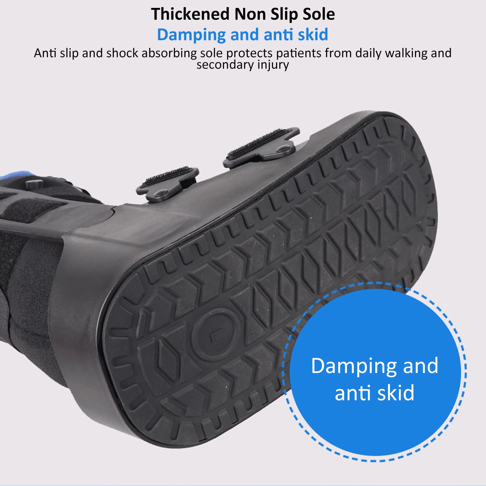 Bota Para Caminar Para Fracturas, Bota Para Caminar Con Aire, Protección Completa, Acelera La Recuperación, Andador Ligero Antideslizante Para Tobillo Torcido Con Bolsa De Gas Para Pie Roto(S)