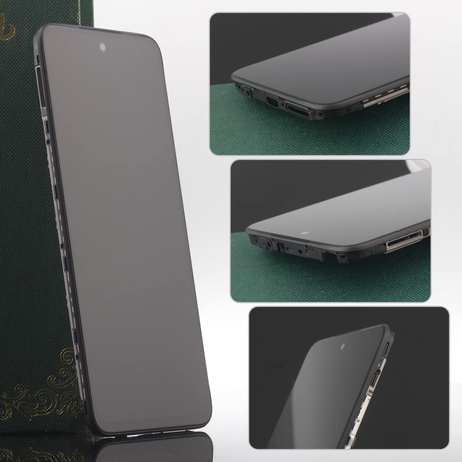 YHX-OU 6.5 Inch Black with Frame Display for Xiaomi Redmi 10 2022 