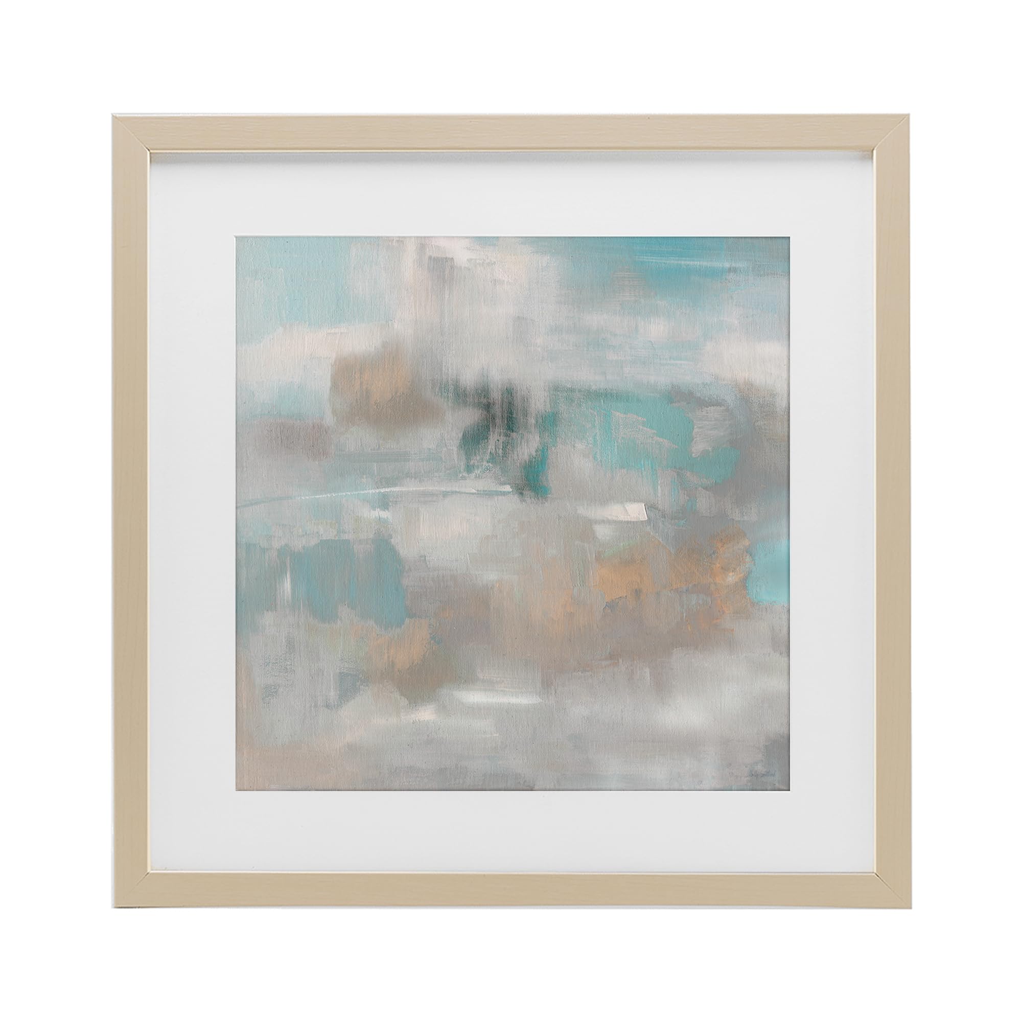 'Serene Soft Abstract Study'| Framed Print Under Glass