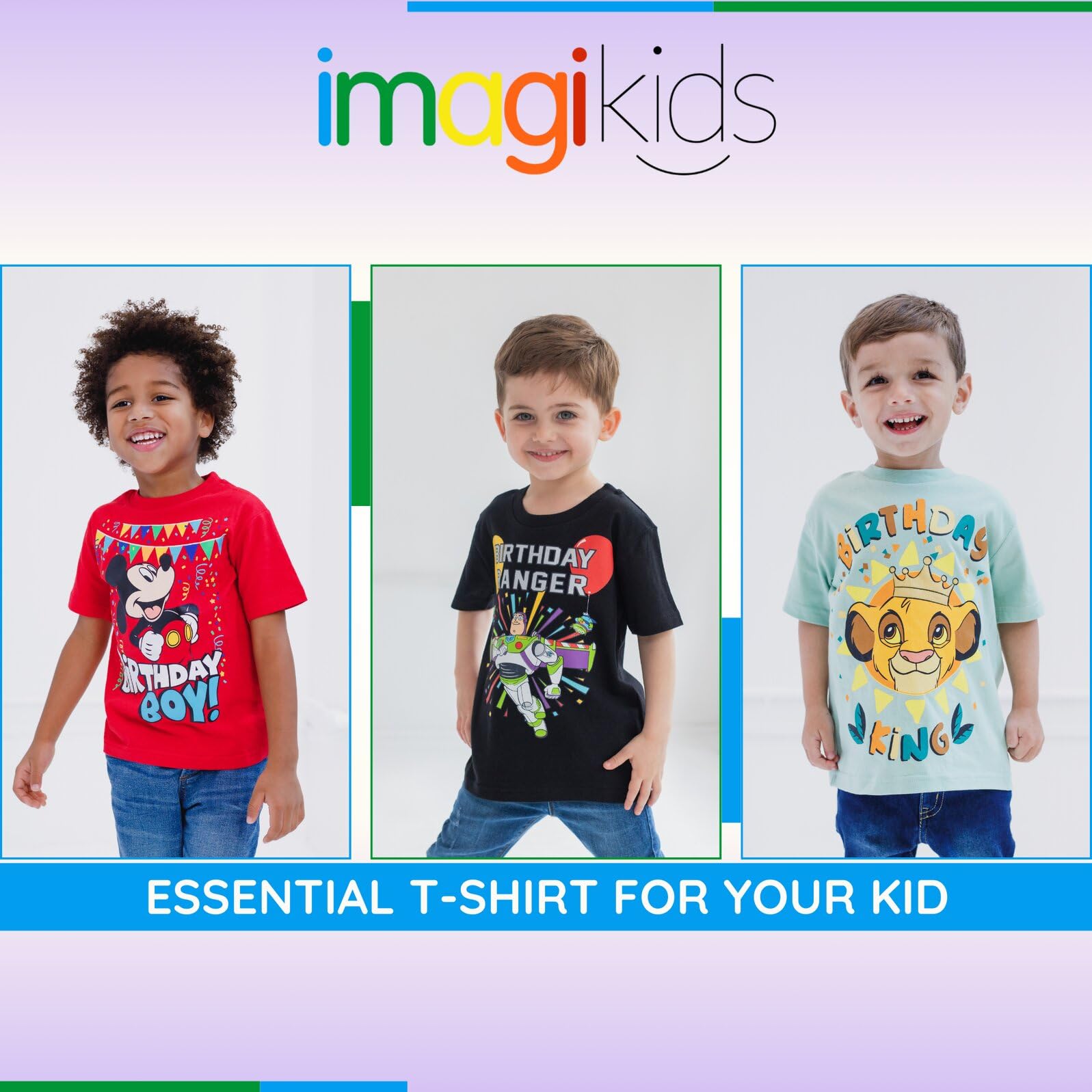 Disney Geburtstagsshirt für Babys und große Jungen (12 Monate, 10-12)