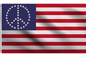 DMSE USA World Peace Symbol United States Stars and Stripes United States...
