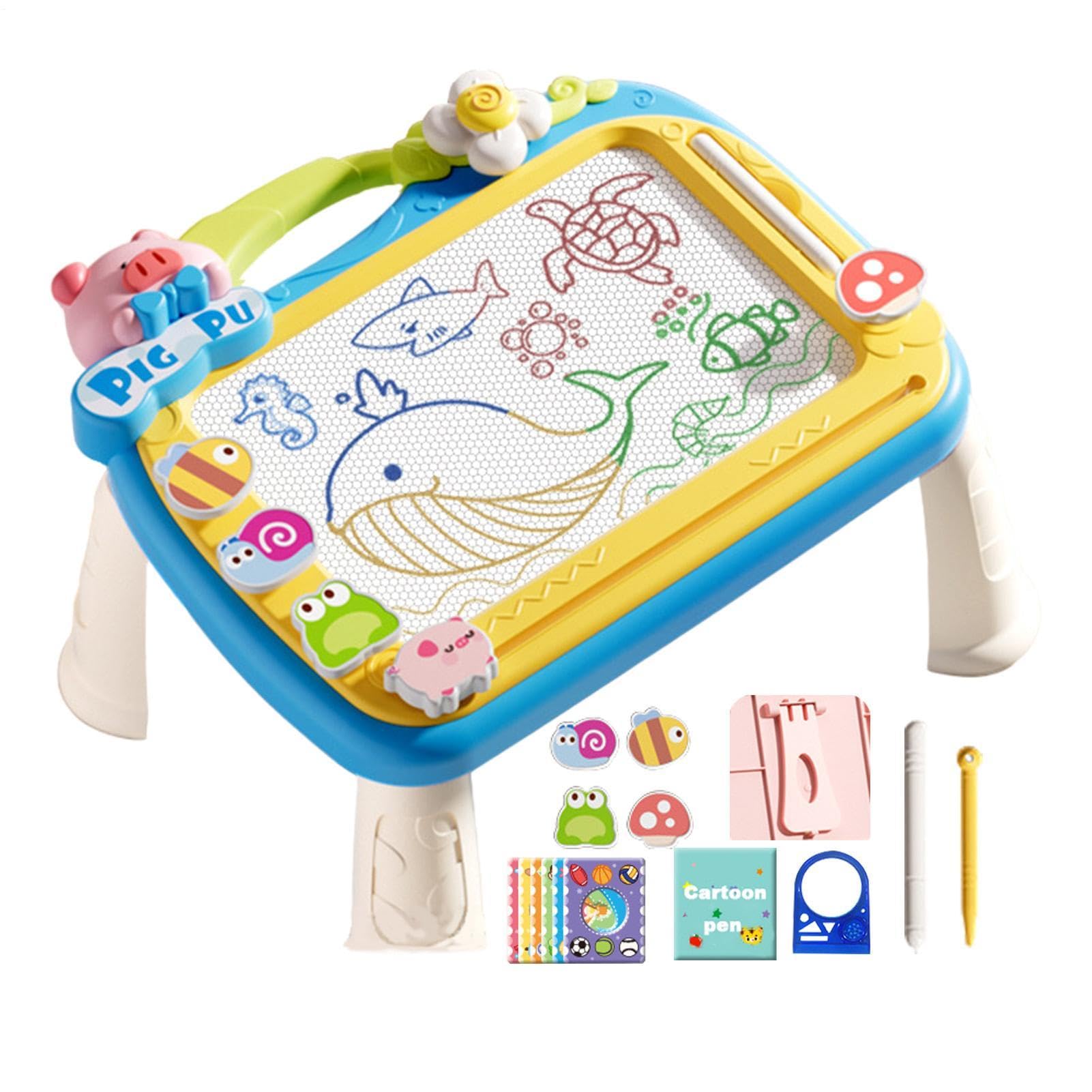 Magnetyczna deska do rysowania, magnetyczna deska do pisania dla dzieci – | deska do rysowania z kreskówek, magnetyczna tablica do szkicowania, wielofunkcyjna zabawka do wczesnej nauki w rozmiarze