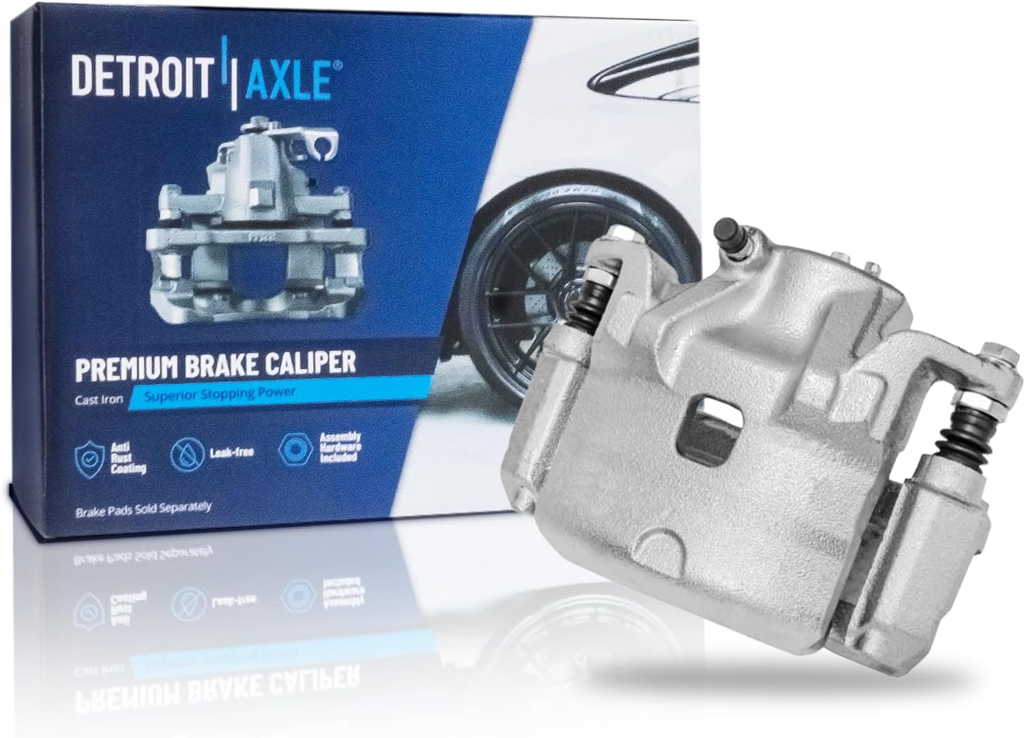 Detroit Axle - Front Passenger Side Disc Brake Caliper w/Bracket Replacement for 2007 2008 2009 2010 Nissan Altima Sentra