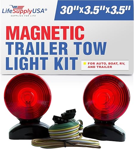 Miniatura 10 de LifeSupplyUSA Kit de luces magnéticas de remolque de 12 V para automóvil, barco, RV, remolque