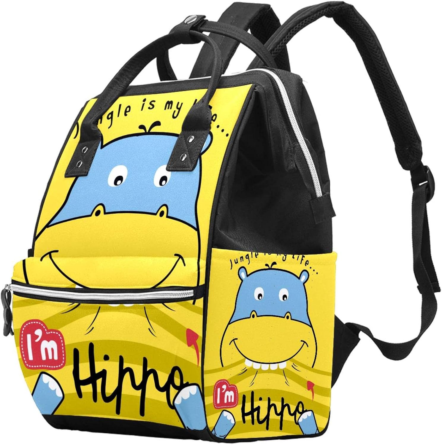 Diaper Backpack Cartoon Hippo Diaper Bag Changing Bags