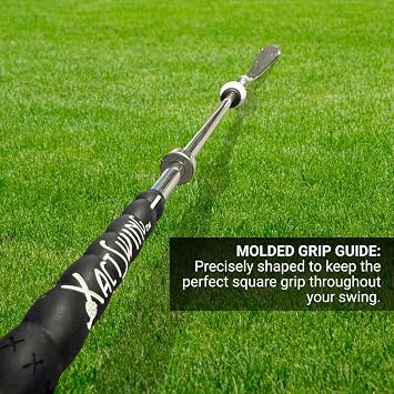 XactSwing Golf Swing Trainer with Double Slide Technology, All-in-One Design for Men, Women, Youth, and Teen Golfers to Enhance Timing, Club Control, and Swing Mechanics