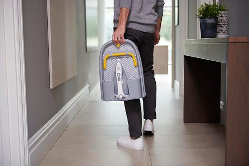Joseph Joseph Pocket Folding Space-Saving, Compact table-top Ironing Board Regular, Grey/Yellow - 8