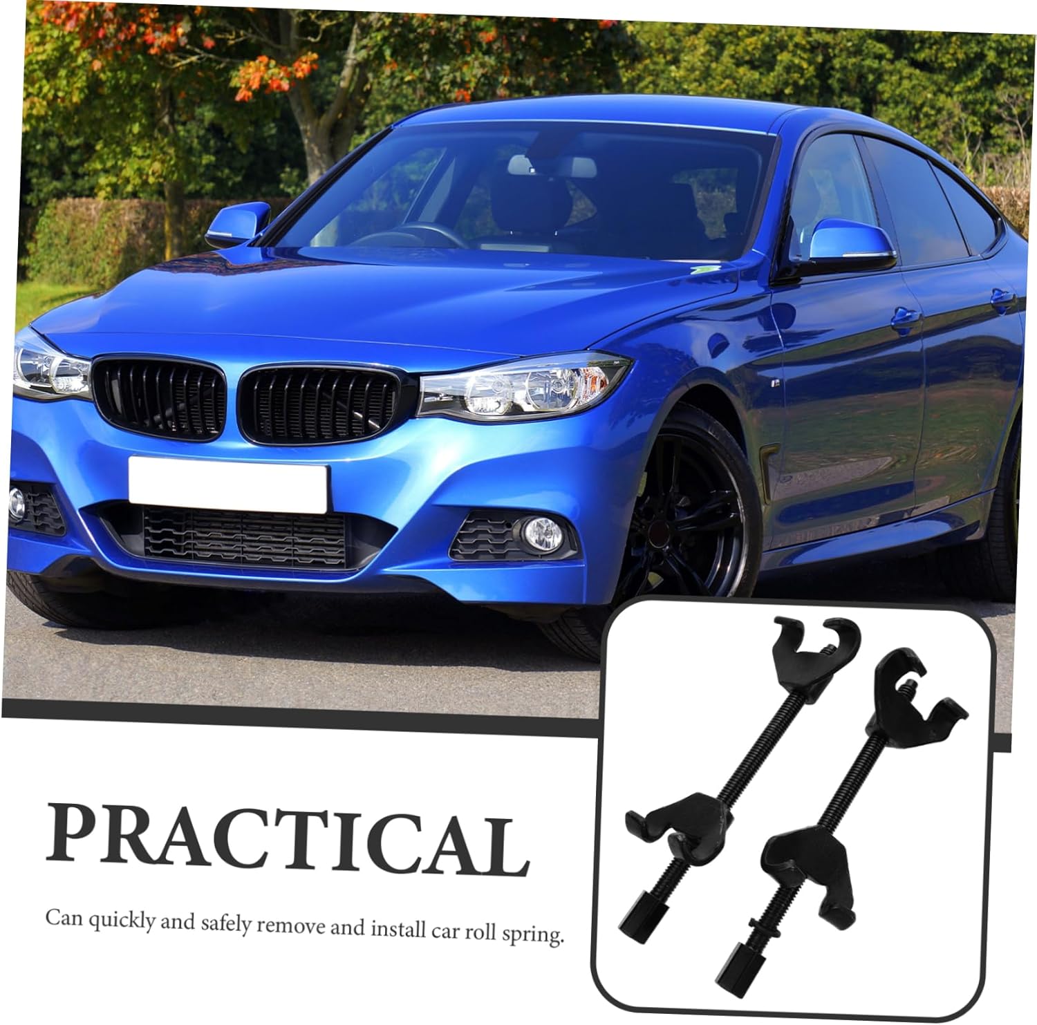 CHILDWEET 2pcs Spring Compressor Tool for Car Coil Spring Removal Installation Auto Strut Compressor Strut Tool Suspension Coil Removal