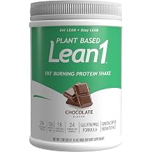 Lean1 Plant-Based Meal Replacement Protein Powder, Chocolate Flavor, 15-Serving Tub