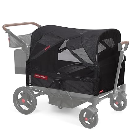 Radio Flyer Voya Mosquito Mesh with Bag, Stroller Wagon Mosquito Netting Cover