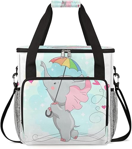 Miniatura 1 de Cute Animal Elehpant Coffee Maker Carring Bag Travel Storage Tote Bag Compatible with Keurig K-Mini or K-Mini Plus Portable Single Serve Coffee