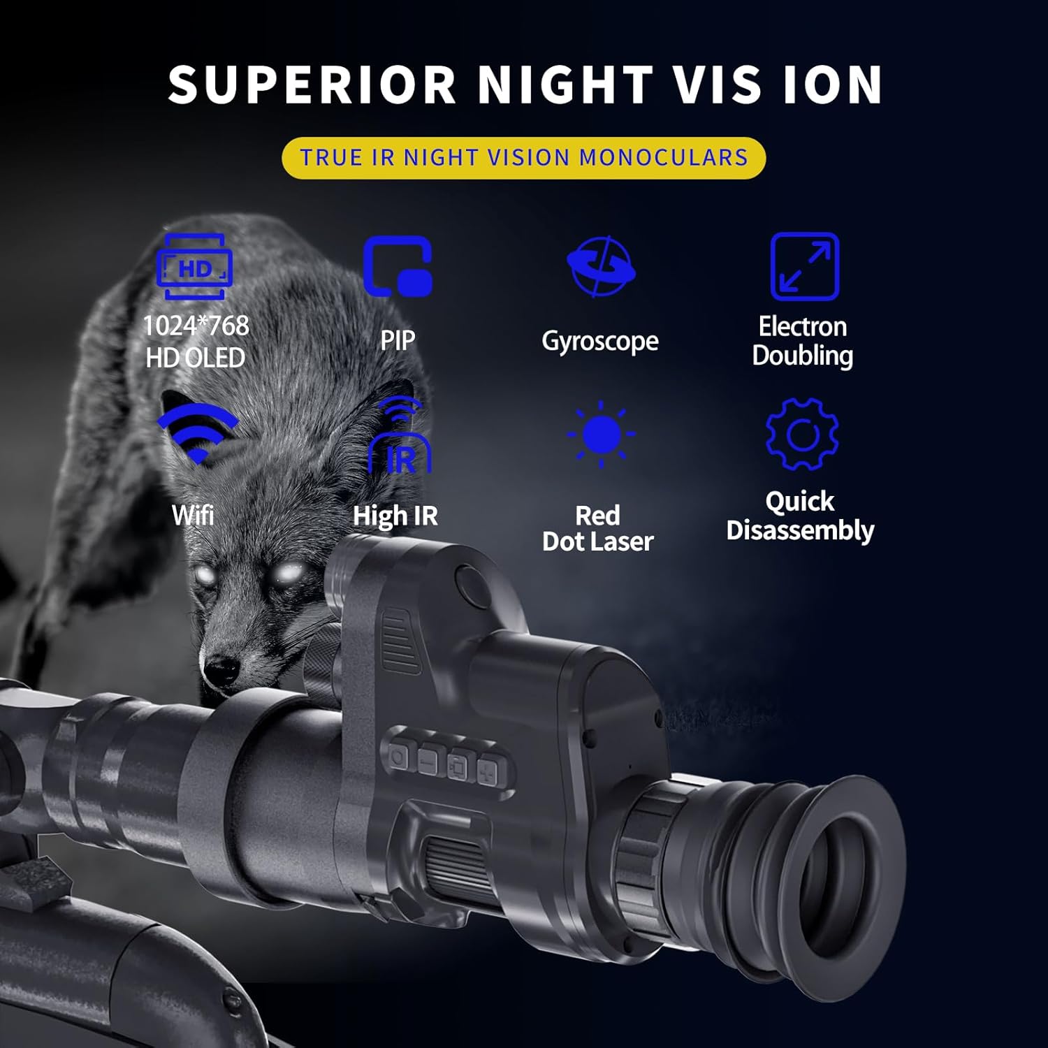 Advanced features of NV710S Night Vision Monocular
