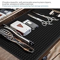 Vista 5 de Barber Sation Mat Organizador Barber Tool Mat Mat para cortapelos antideslizante