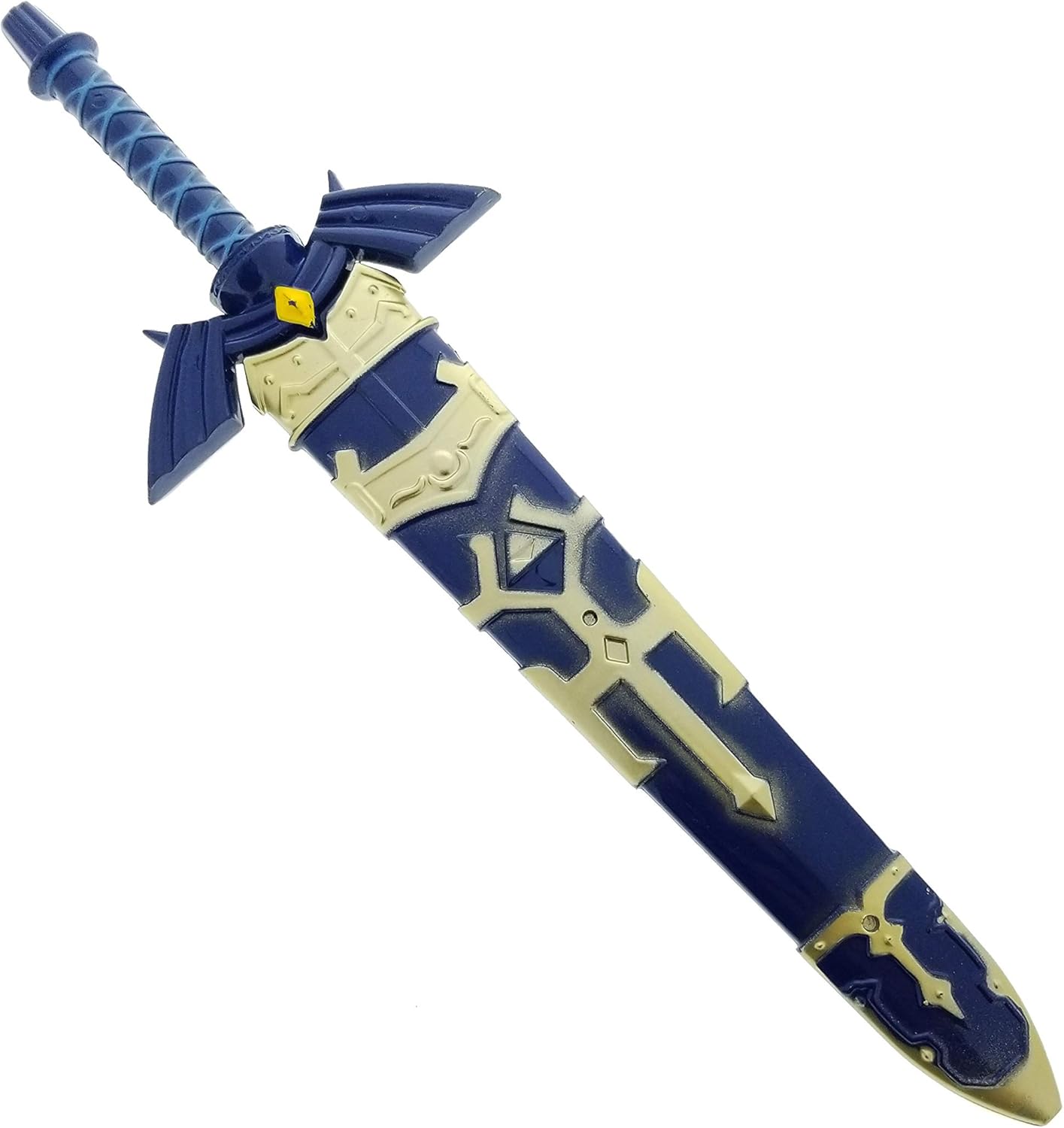 Blue and gold play sword