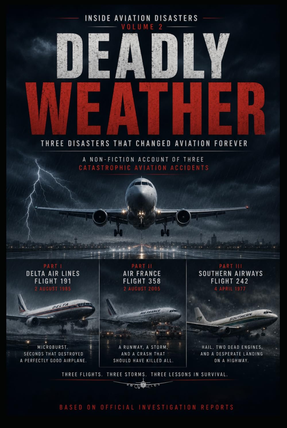Deadly Weather: Three Air Disasters Caused by Storms, Windshear, and Extreme Weather Conditions (Inside Aviation Disasters)