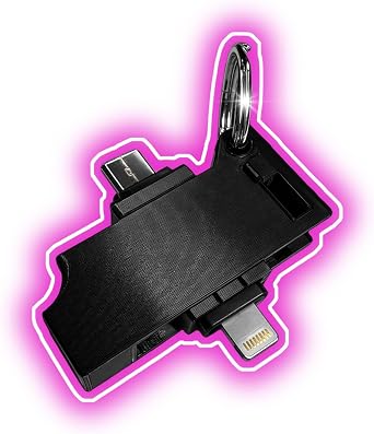 Protective Cover Case Keychain for Yubikey 5Ci Heavy Duty Silicone Sleeve Holder Dust-Proof & Anti-Lost Security Key Protector Compatible with USB-C and Lightning Connectors
