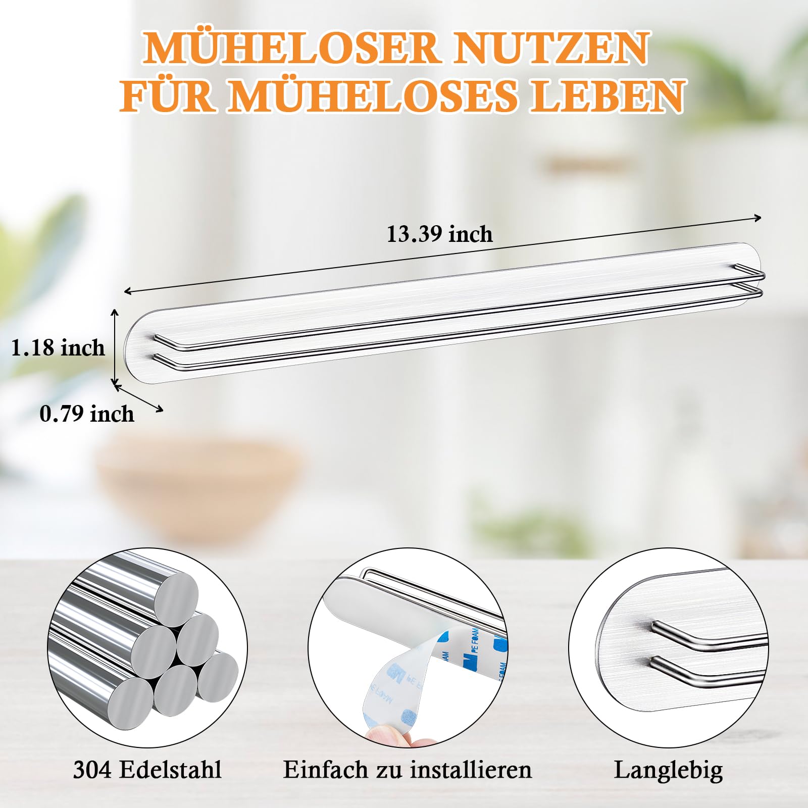 Brillenhalter Wand, Brillenständer für Mehrere Brillen, Sonnenbrillen Aufbewahrung, Selbstklebende Brillenablage, Brillenaufbewahrung, Brillenregal, Sonnenbrillenhalter Organizer (Silber, 2 Stück)