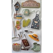 Stickabilities 3D My Little Garden Stickers for Journaling, Scrapbooking, Cardmaking, Arts & Crafts - 13 Pieces