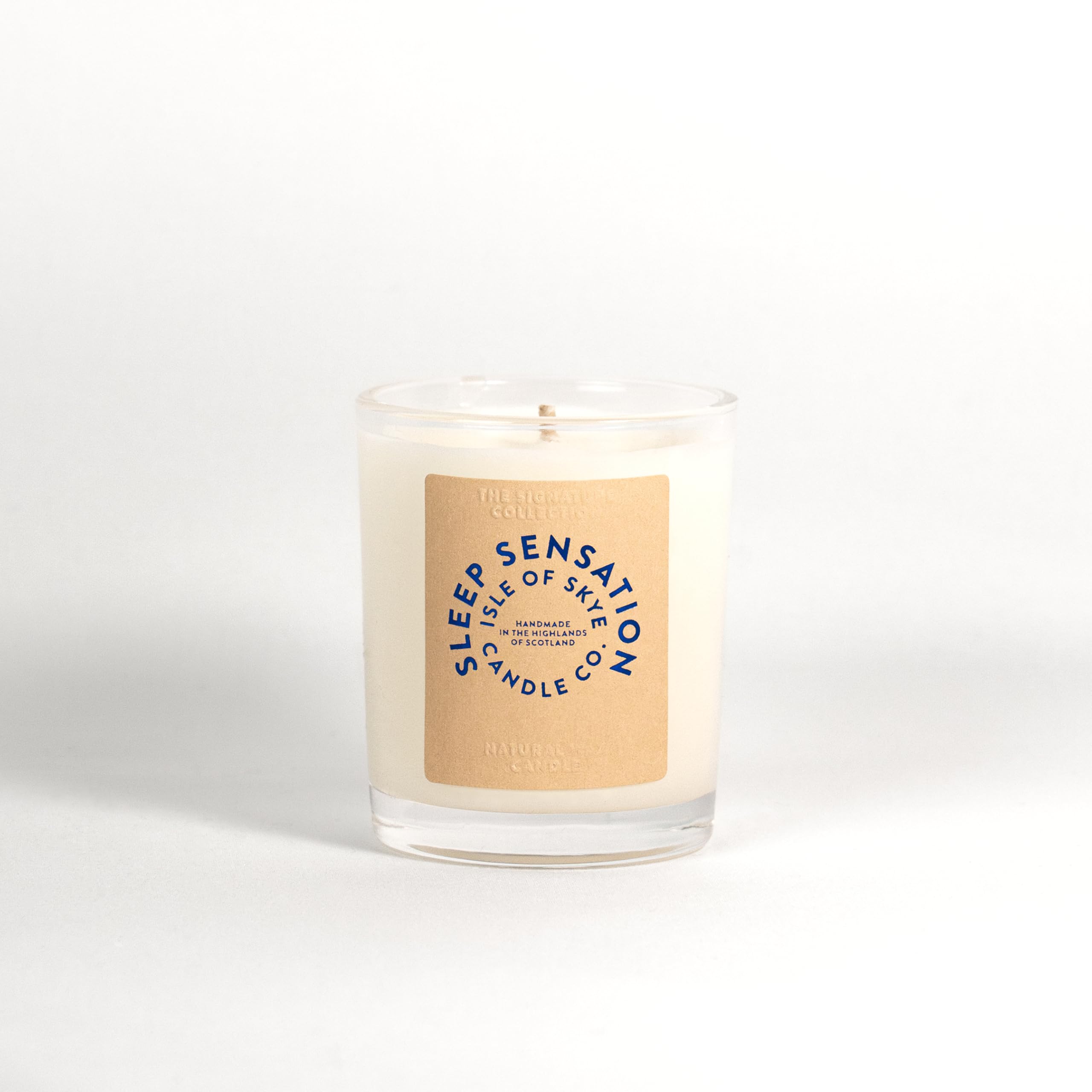 Isle Of Skye Candle Company White Sleep Sensation Votive | Natural Soy Wax Candle | Handmade In Scotland | Premium Scented Candle | Perfect Sample | Hours Burn Time Size 20