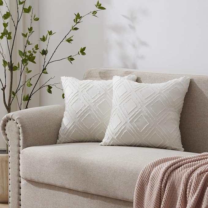 ACCURATEX Throw Pillows Set of 2, Boho Throw Pillows for