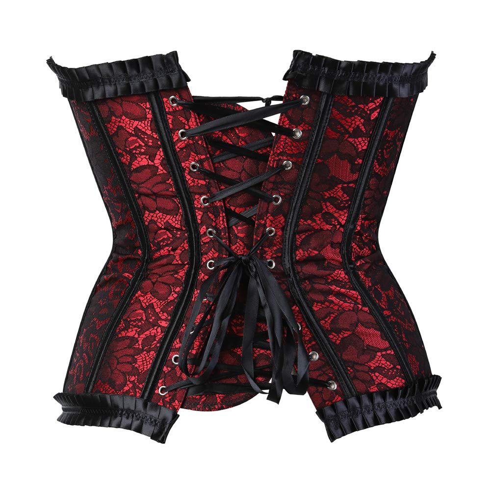 Grebrafan Brocado Corset Bustier Sexy Nupcial Corsés y Lencería Talla Grande — view 3