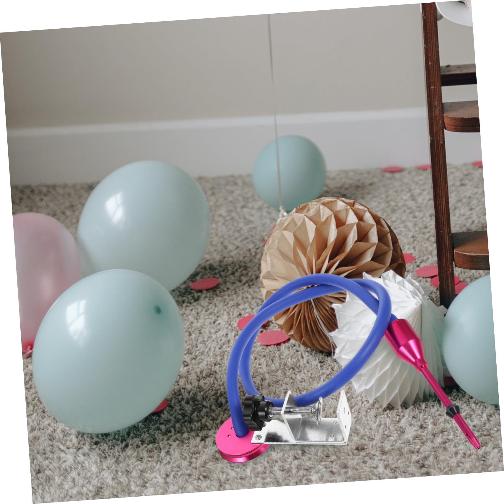 iplusmile Herramienta para Rellenar Globos y Dilatador Pequeño para Decoración de Fiestas y Bodas, Kit Ligero para Inflar Globos Dobles, Dispositivo Portátil para Cumpleaños y Eventos