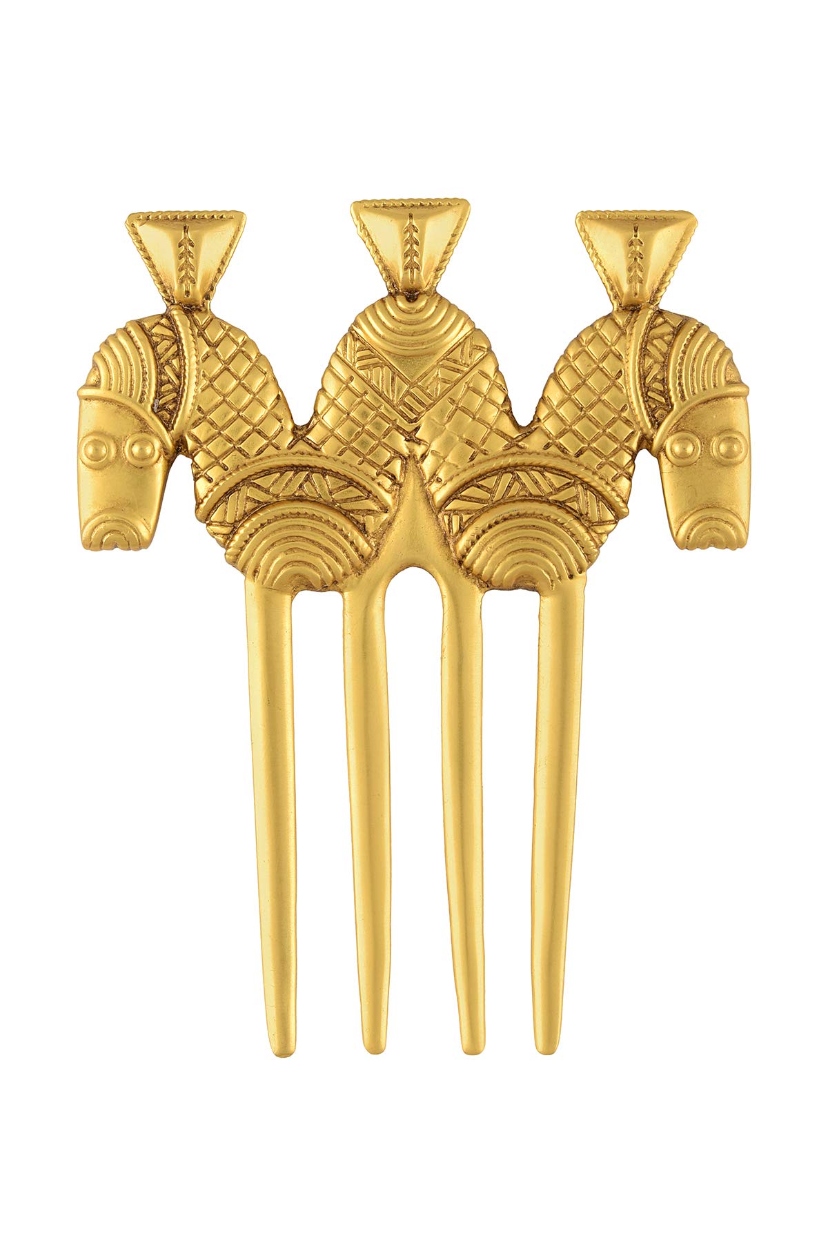 TribeAmrapali Masaba x Tribe Ghana Ghana Gold Plated Hair Pin for Women (MSHP-01(G))