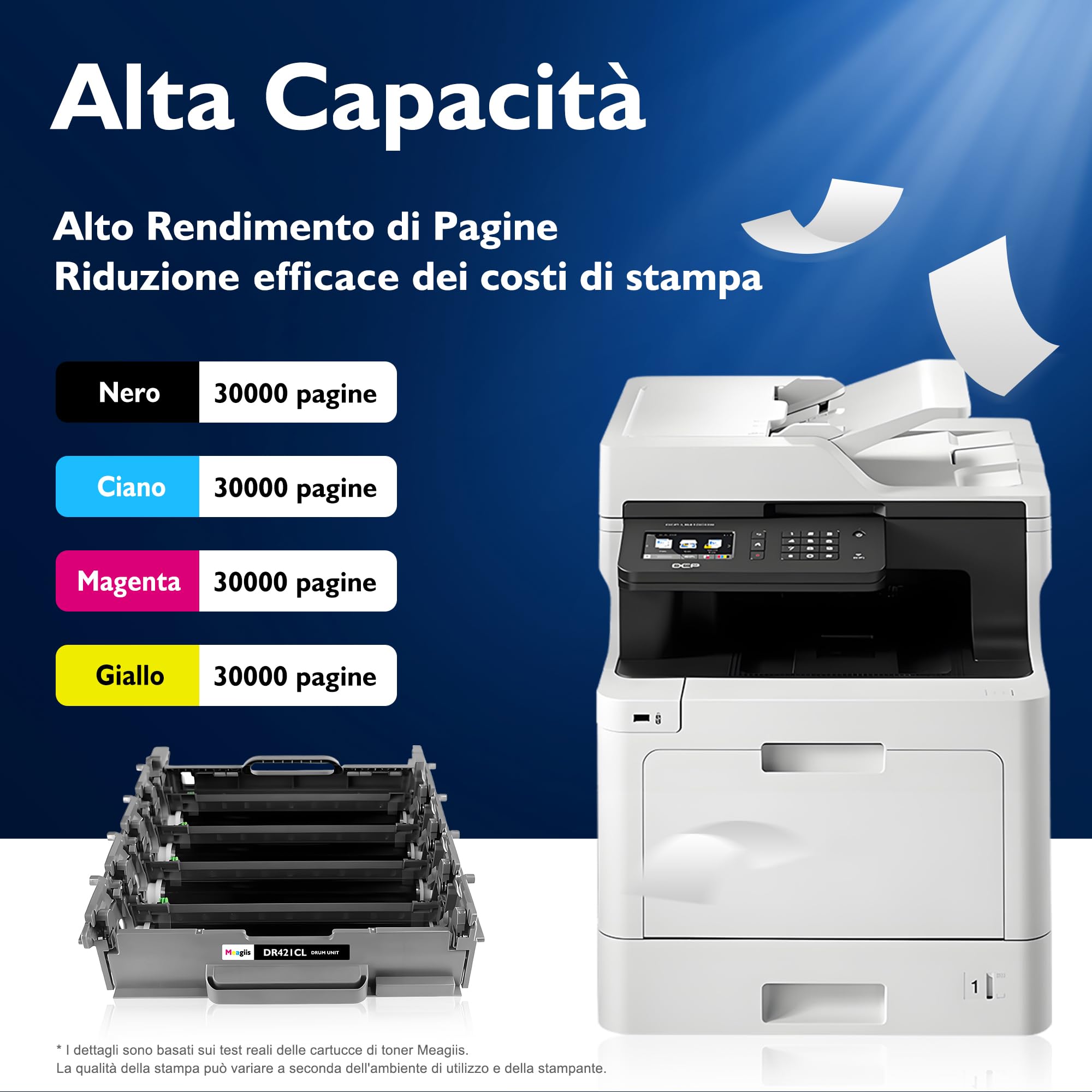 DR421CL Unità del tamburo Compatibile per Brother DR421CL DR-421CL tamburo per Brother HL-L8260CDW HL-L8360CDW HL-L9310CDW HL-L9310CDWT HL-L9310CDWTT MFC-L8690CDW MFC-L8900CDW (4 Pacchetto)