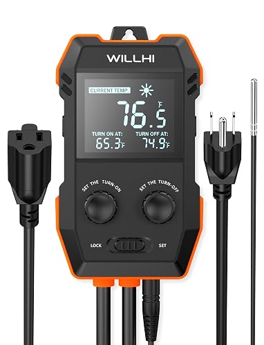 WH2408 Digital Temperature Controller Outlet Plug