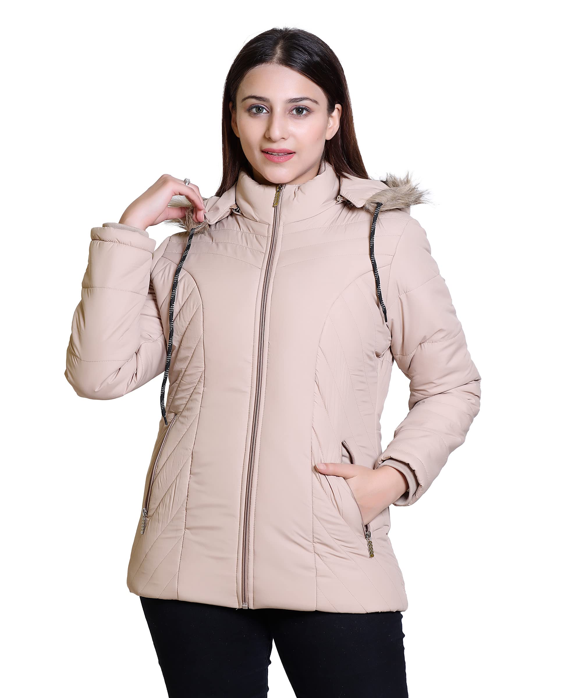 brazo Stay stylish and cozy during winter Classy Solid Winter Wear Girls Jacket and Women’s Jacket - Embrace warmth and fashion in this trendy outerwear essential.-picture-11