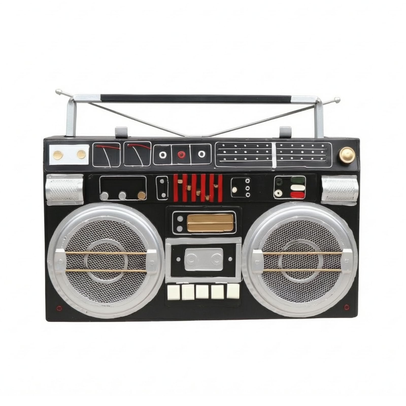 Réplica Retro Mesa corativo Figura corativa Miniatura para Coleccionistas, Cafeterías, Negro, Modelo De Grabadora Retro