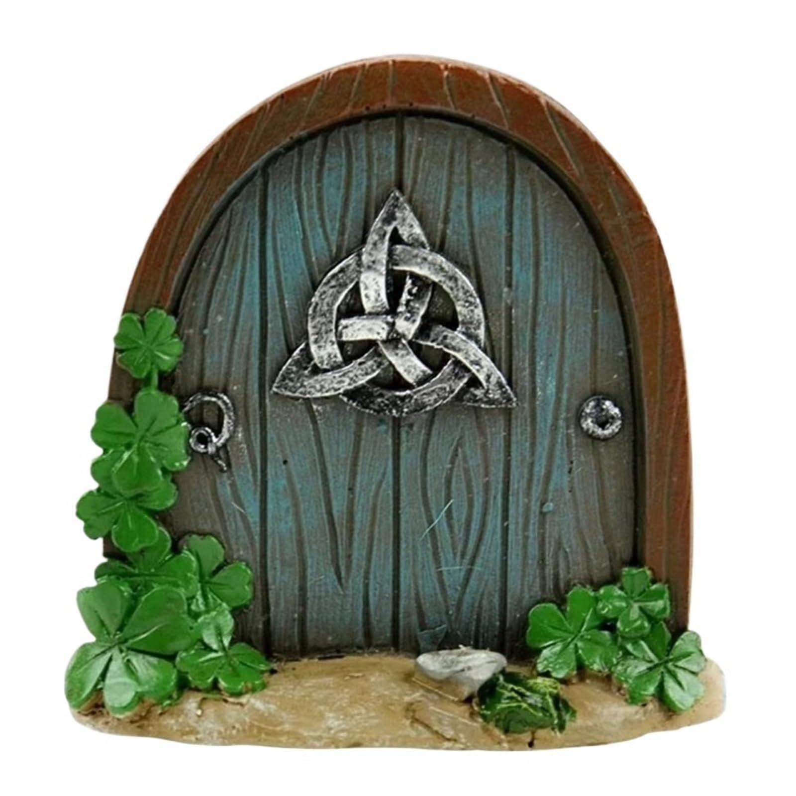 Diyouke 3pcs 10cm Miniature Fairy Door - Enchanting Wooden Garden Decor for Home and Garden Art(Color 2)